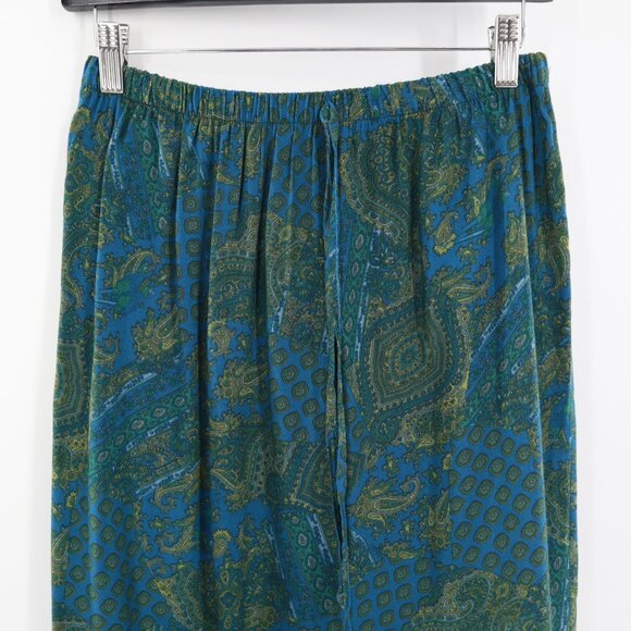 Eve Adams Midi Skirt Womens L Blue Mermaidcore Vintage Sirencore Boho Gypsy 90's - Picture 6 of 8